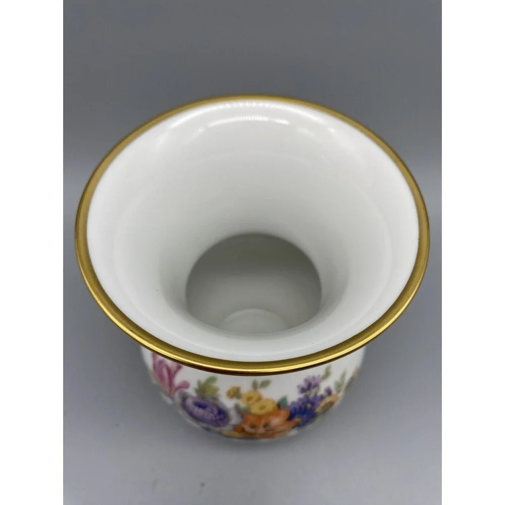 Vintage West Germany‎ Kaiser Sanssouci #85 Porcelain Small Vase Floral